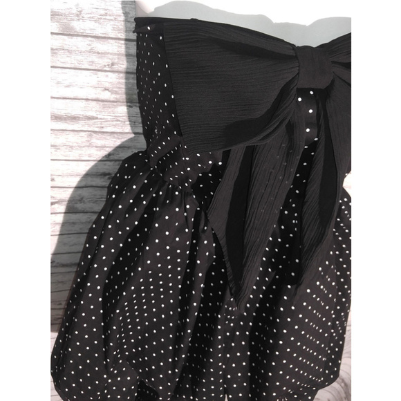 NEW Papaya Strapless Black Dress Medium - Picture 2 of 12